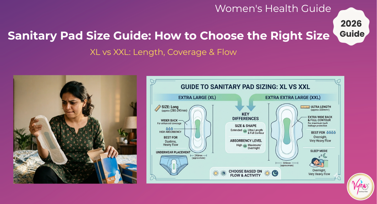 Sanitary Pad Size Guide: How to Choose the Right Size for Your Flow