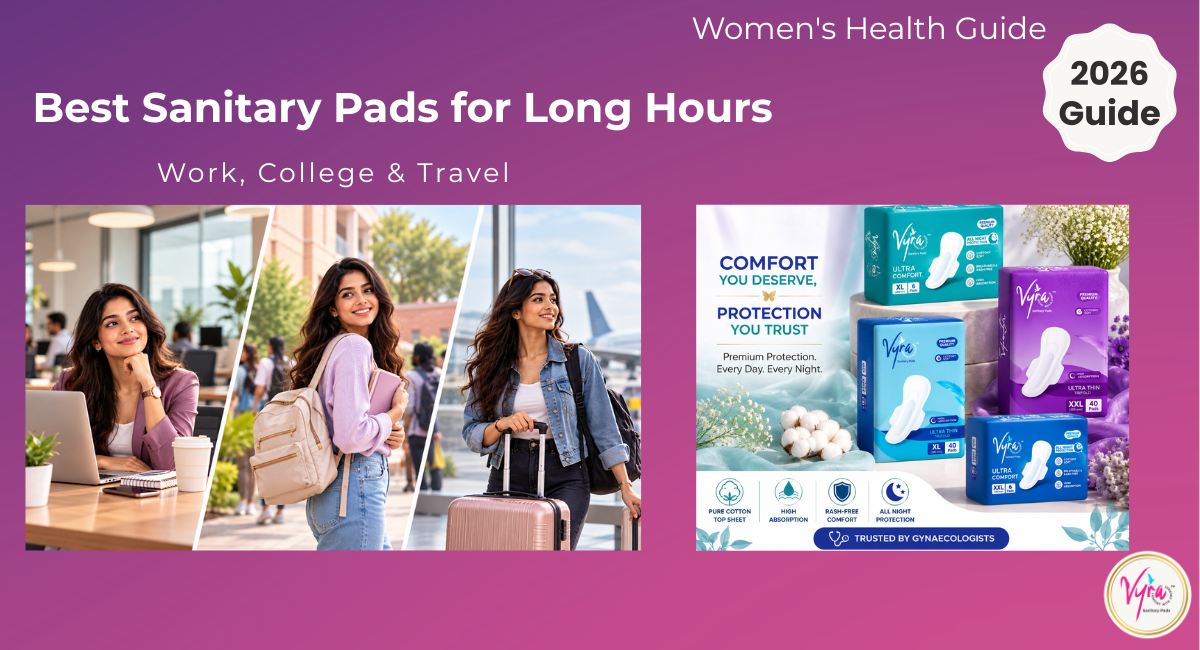 Best Sanitary Pads for Long Hours: Work, College & Travel